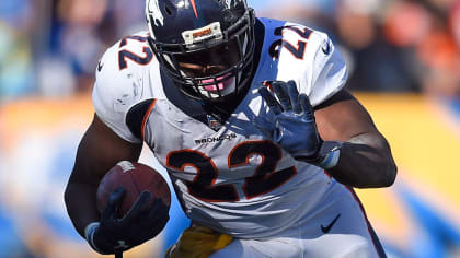 Running back C.J. Anderson (22) carries the ball during the NFL Super Bowl  50 – Denver Broncos History