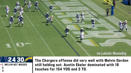 Lessons from Chargers Week 1 win against Colts