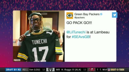 Lil Wayne partied at Lambeau Field for the Green Bay Packers' playoff win  against the Los Angeles Rams