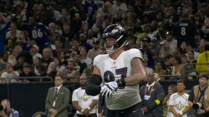 Baltimore Ravens defensive end Brent Urban weaves through traffic to sack  Pittsburgh Steelers rookie quarterback Kenny Pickett