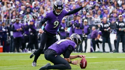 Baltimore Ravens punter Jordan Stout