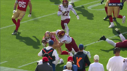 Washington Commanders linebacker David Mayo (51) runs after the