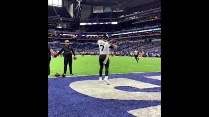 Nick Foles of the Indianapolis Colts warms up prior to playing the News  Photo - Getty Images