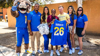 Meet the saint of the Rams' community outreach: Molly Higgins - Los Angeles  Times