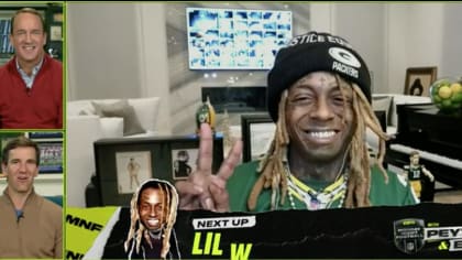 Best of rapper Lil Wayne on 'Monday Night Football' with Peyton Manning &  Eli Manning