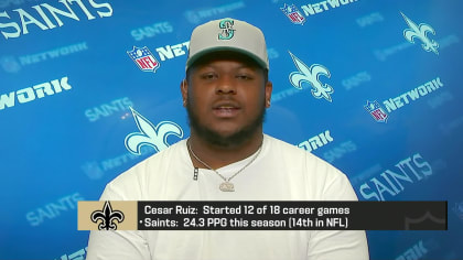 Cesar Ruiz, New Orleans Saints G, NFL and PFF stats