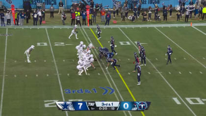 Tennessee Titans linebacker Jack Gibbens (50) jogs off the field