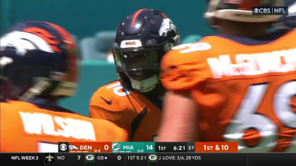 Denver Broncos wide receiver Jerry Jeudy stands on the sideline