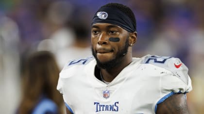 Tennessee Titans running back Hassan Haskins (25) runs during an