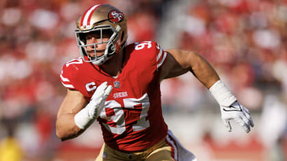 49ers' DE Nick Bosa will play Sunday vs. Steelers despite being absent for  training camp and the preseason. 49ers' HC Kyle Shanahan says…