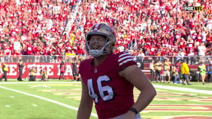 San Francisco 49ers Mitch Wishnowsky (18) punts during an NFL