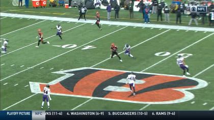 Cincinnati Bengals tight end Cethan Carter (82) after an NFL