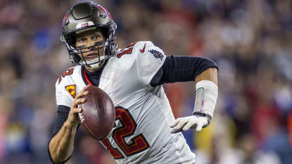 Bradley Pinion #8 Punter of Tampa Bay reacts during the NFL game