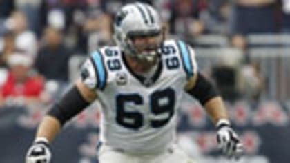 Carolina Panthers' Jordan Gross (69) is shown before an NFL