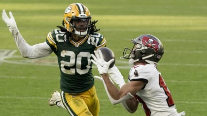 September 24, 2017: Green Bay Packers cornerback Kevin King #20 before the  NFL Football game between the Cincinnati Bengals and the Green Bay Packers  at Lambeau Field in Green Bay, WI. Green