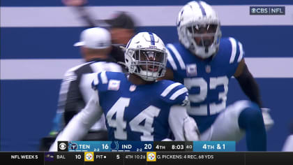 HIGHLIGHT  Colts stymie Jaguars fourth-down pass to force turnover on downs