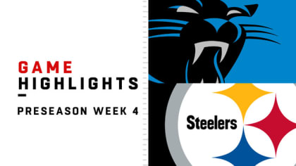 Steelers vs. Panthers Preseason Week 4 Highlights