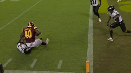 Mecole Hardman of the Kansas City Chiefs dives to score a 25 yard