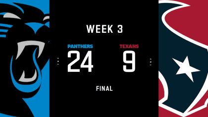 Thursday Night Football: Carolina Panthers vs. Houston Texans