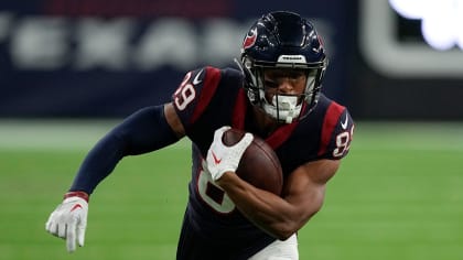 Houston Texans wide receiver Johnny Johnson III (89) catches a pass during  the second half of an NFL preseason football game against the New Orleans  Saints Saturday, Aug. 13, 2022, in Houston. (