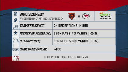 Who's Scoring in Week 3 Between the Bears and the Chiefs