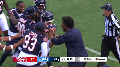 Terrell Lewis chops down Bears WR Cordarrelle Patterson for fourth-down stop