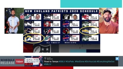 NFL schedule release: Patriots to open 2021 season at home against