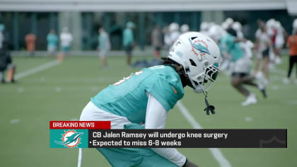 Dolphins CB Jalen Ramsey undergoes full meniscus repair, expected