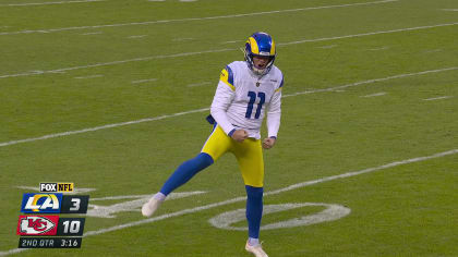 Denver Broncos punter Riley Dixon (19) against the Los Angeles