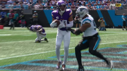 Minnesota Vikings wide receiver Justin Jefferson's second TD catch of 2023  gets Vikings on board vs. Panthers