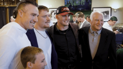 Arizona Cardinals tight end Trey McBride's draft night journey to the NFL