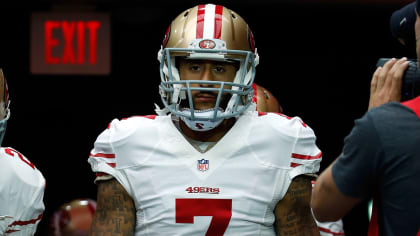 San Francisco 49ers quarterback Colin Kaepernick (7) throws the ball during  the NFL football pre-season game between the San Francisco 49ers and the  New Orleans Saints in New Orleans, Louisiana. The Saints