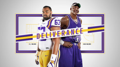 Karl Malone's Son Delivers  Crushing Blocks For LSU Football