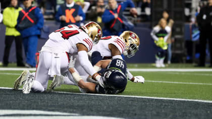 49ers clinch NFC West title with 21-13 win over Seattle; Five