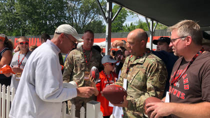 The Ohio National Guard: Cleveland Browns 'salute' military service  members, veterans