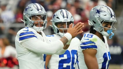 Why are Dallas Cowboys wearing red stripe on helmet vs. Broncos?