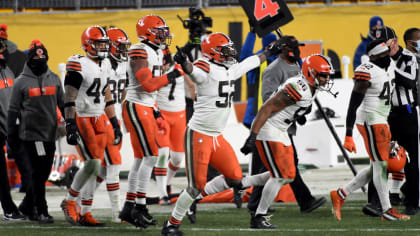 Cleveland Browns FaceTime Kevin Stefanski during playoff celebration