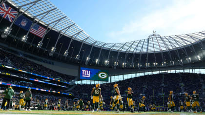 Tottenham Hotspur stadium is packed as the NFL release footage for