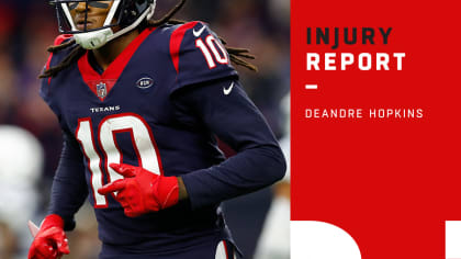 DeAndre Hopkins on the Injury Report - Burn City Sports