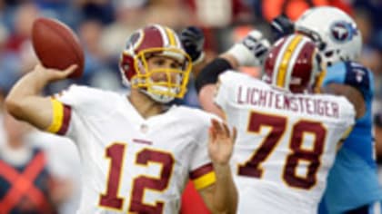 Washington Redskins wide receiver Robert Davis warms up prior to