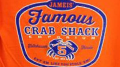 Tampa Bay Football Fans S-5X Jameis Famous Crab Shack #3 Orange T-Shirt