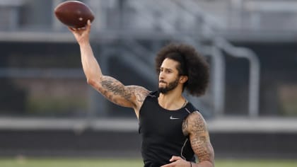 San Francisco 49ers quarterback Colin Kaepernick (7) throws the ball during  the NFL football pre-season game between the San Francisco 49ers and the  New Orleans Saints in New Orleans, Louisiana. The Saints