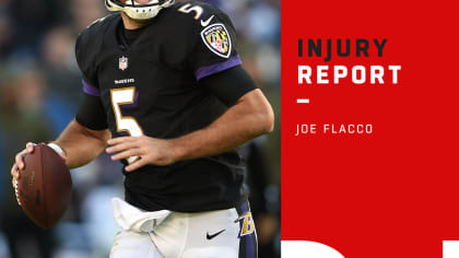 Status of Ravens quarterback Joe Flacco up in air with hip injury