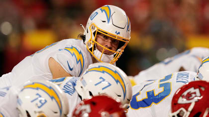 JUSTIN HERBERT LOS ANGELES CHARGERS WHITE AWAY MEN