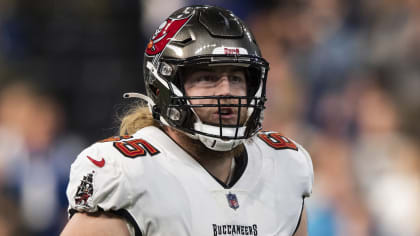 Tampa Bay Buccaneers quarterback Tom Brady (12) throws a pass as offensive  guard Alex Cappa (65 …