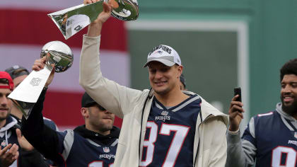 Six Lombardi trophies (with Gronk dent) : r/Patriots