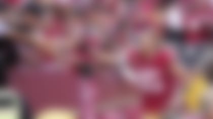 San Francisco 49ers tight end George Kittle (85) greets fans after an NFL football game against the Arizona Cardinals in Santa Clara, Calif., Sunday, Oct. 1, 2023. (AP Photo/Godofredo A. Vásquez)