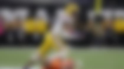 In the 2020 College Football National Playoff Championship, Jefferson caught nine passes for 106 yards. (Gerald Herbert/Associated Press)