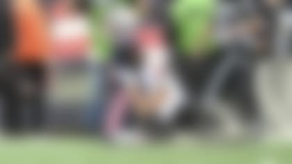 during an NFL football game against the XXXX on Sunday, September 25, 2022 in Foxborough, Massachusetts. (Kathryn Riley/NFL)