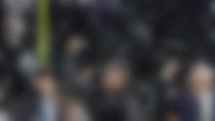 Philadelphia Eagles general manager Howie Roseman, left, holds up the Vince Lombardi Trophy as he celebrates with head coach Doug Pederson, center, and owner Jeffrey Lurie after the NFL Super Bowl 52 football game against the New England Patriots, Sunday, Feb. 4, 2018, in Minneapolis. The Eagles won 41-33. (AP Photo/Matt Slocum)